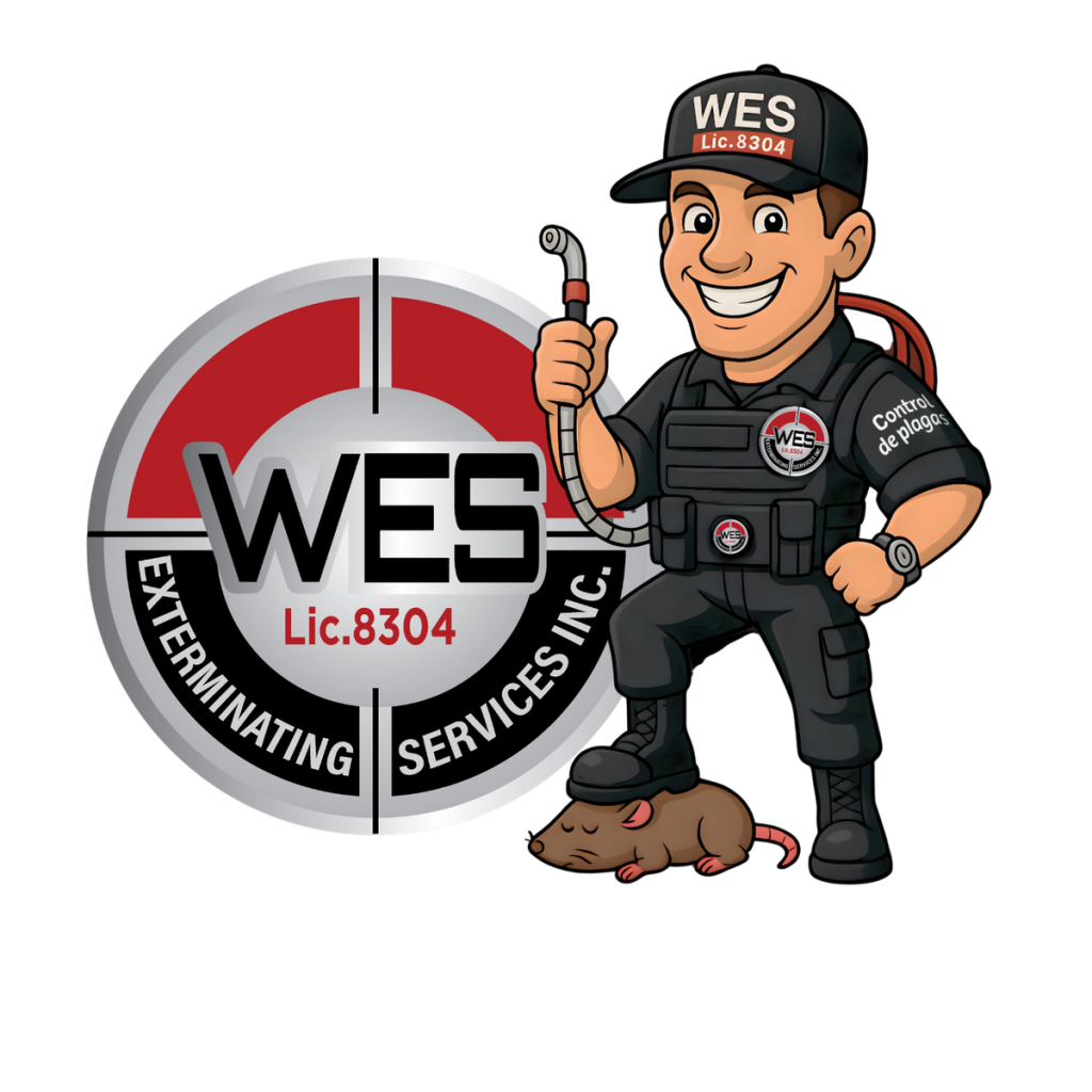 Mascota y logotipo de WES Exterminating Services